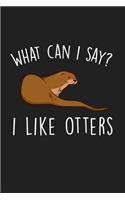 What Can I Say I Like Otters: Blank Lined Notebook To Write In For Notes, To Do Lists, Notepad, Journal, Funny Gifts For Otters Lover