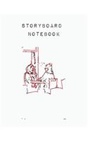 Storyboard Notebook: Blank Storyboard - Sketchbook template panel pages for Storytelling and Layouts - Pages with 3 Story Board Frames - 110 Pages