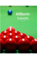 Billiards Lovers 100 page Journal: Large notebook journal with 3 yearly calendar pages for 2019, 2020 and 2021 Makes an excellent gift idea for birthdays or any special occasion