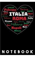 Italy Heart - Notebook