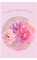 Widow's Daily Checklist: (widow Journal, Self-Care Checklist, Planner, Diary, 6x9, 150 Pages)