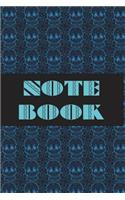 Notebook: Sugar Skull - Day of the Dead - Composition Book . Cornell Notes - Blue Green Sugar Skull Tiled