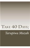 Take 40 Days;: A Destiny Daily Devotional(1 Faith Devotional)