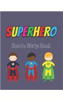 Superhero Comic Strip Book