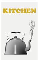 Kitchen: Kitchen Notebook - Unlined Journal Notebook, 100 pages, Cream paper, 6 x 9 inches