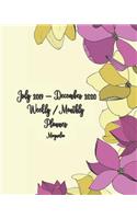 July 2019 - December 2020 Magnolia Weekly / Monthly Planner: 18-Month Pretty Simple Calendar Planner with Holidays - Daily / Weekly & Monthly Schedule Organizer, Agenda Planner and Appointment Notebook 8x10