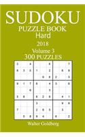 300 Hard Sudoku Puzzle Book - 2018