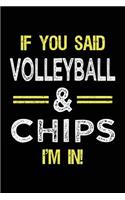 If You Said Volleyball & Chips I'm in: Lined Notebooks & Journals to Write in