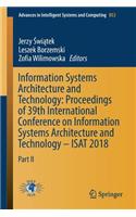 Information Systems Architecture and Technology: Proceedings of 39th International Conference on Information Systems Architecture and Technology - Isat 2018