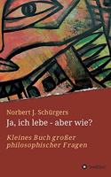 Ja, ich lebe - aber wie?: Kleines Buch großer philosophischer Fragen