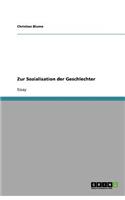 Zur Sozialisation Der Geschlechter