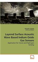 Layered Surface Acoustic Wave Based Indium Oxide Gas Sensors