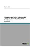 Nachdenken über Christa T. von Christa Wolf - Entstehung, strukturelle und sprachliche Besonderheiten