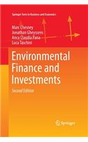 Environmental Finance and Investments