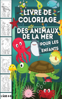 Livre de coloriage des animaux de la mer pour les enfants