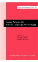 Recent Advances in Natural Language Processing II