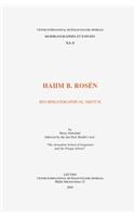 Haiim B. Rosen. Bio-Bibliographical Sketch Followed by the Late Prof. Rosen's Text