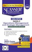 Operations Management & Strategic Management (Paper 9 | CMA Inter | Gr. II) Scanner - Including questions and solutions | Applicable for June 2025 Exam Onwards | Green Edition