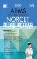 SURA`S AIIMS NORCET Nursing Officer Common Eligibility Test Exam Book Guide English 2024