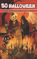 50 Halloween Livre De Coloriage Pour Adultes