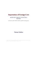 Importation of Foreign Corn (Webster's Korean Thesaurus Edition)