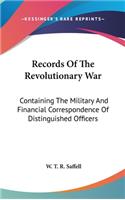 Records Of The Revolutionary War
