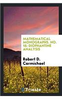 MATHEMATICAL MONOGRAPHS. NO. 16: DIOPHAN