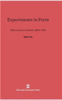 Experiments in Form: Henry James's Novels, 1896-1901