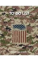 To Do List Notebook: Personal & Business Tasks With Priority Status, Daily To Do List, Checklist Paper Agenda 8.5 x 11 - Marines Edition