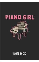 Piano Girl Notebook