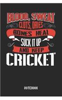 Blood clots sweat dries bones heal. Suck it up and keep Cricket