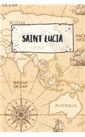 Saint Lucia: Ruled Travel Diary Notebook or Journey Journal - Lined Trip Pocketbook for Men and Women with Lines