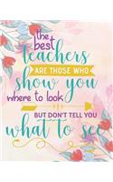 The Best Teachers Are Those Who Show You Where to Look But Don't Tell You What to See