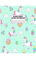 Blank Sheet Music Notebook