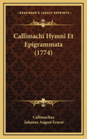 Callimachi Hymni Et Epigrammata (1774)