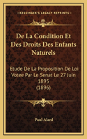 De La Condition Et Des Droits Des Enfants Naturels