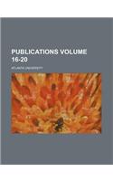 Publications Volume 16-20