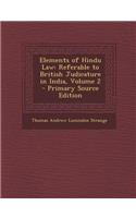 Elements of Hindu Law