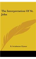 Interpretation of St. John