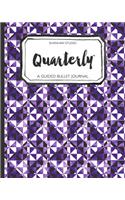 Quarterly Guided Bullet Journal Purple Geo