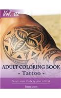 Tattoo Coloring Book for Stress Relief & Mind Relaxation, Stay Focus Treatment