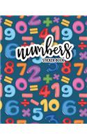 Sticker Book Numbers: Blank Permanent Sticker Book