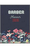 BARBER Planner 2020: Daily Weekly Planner with Monthly quick-view/over view with 2020 calendar