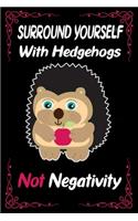 Surround Yourself with Hedgehogs not Negativity Funny pet Owner
