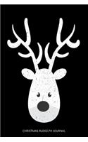 Christmas Rudolph Journal: Rudolph Christmas Notebook, Gift Shopping List, Holiday Season Planner, Party Organizer, Address Book, Xmas Card Tracker