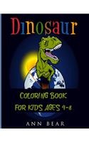 Dinosaur Coloring Book for Kids Ages 4-8: A Fun Gift for Boys and Girls