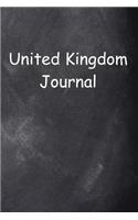 United Kingdom Journal Chalkboard Design