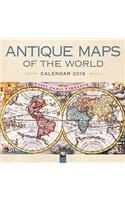 Antique Maps of the World Wall Calendar 2019 (Art Calendar)