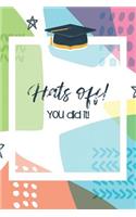 Hats Off! You Did It!: Cute Writing Notebook