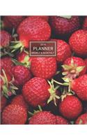 2019 Planner: Weekly and Monthly Agenda/Calendar Jan 2019 - Dec 2019 Strawberries